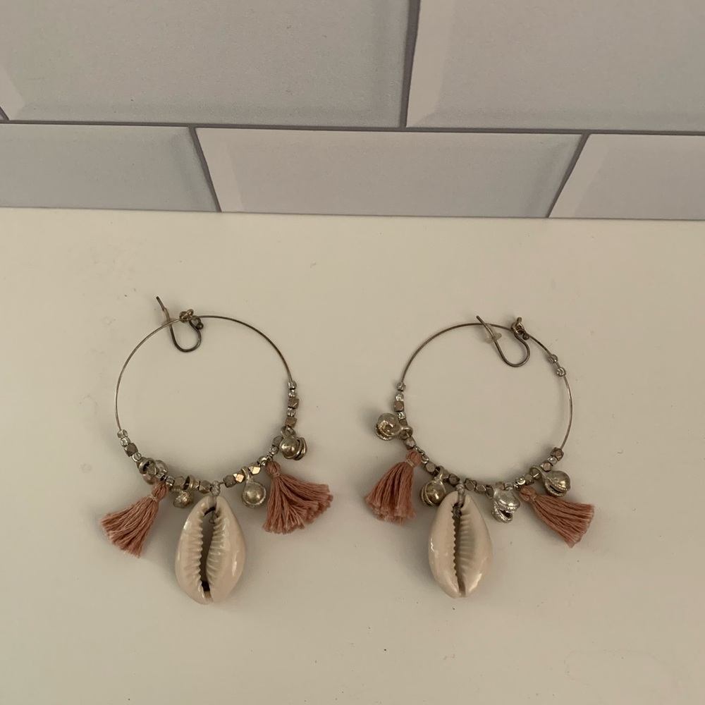Chan Luu seashell drop earrings